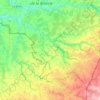 Topografische Karte Communauté de communes Marche Occitane - Val d'Anglin, Höhe, Relief