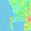 Topografische Karte City of Cape Town, Höhe, Relief