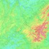 Topografische Karte Vosges, Höhe, Relief