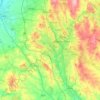 Topografische Karte Newcastle-under-Lyme, Höhe, Relief