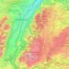 Topografische Karte Black Forest, Höhe, Relief
