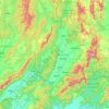 Topografische Karte Phrae Province, Höhe, Relief