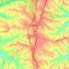 Topografische Karte Crittenden, Höhe, Relief