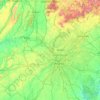 Topografische Karte Chattahoochee-Oconee National Forest, Höhe, Relief