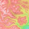 Topografische Karte South Chilcotin Mountains Provincial Park, Höhe, Relief