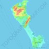 Topografische Karte Boracay Island, Höhe, Relief