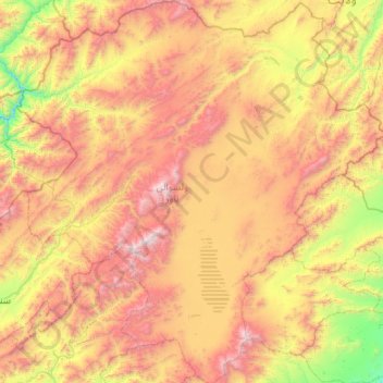 Topografische Karte ناور, Höhe, Relief