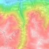 Topografische Karte Ergisch, Höhe, Relief