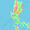 Topografische Karte Luzon, Höhe, Relief