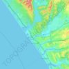 Topografische Karte Oceanside, Höhe, Relief