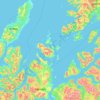 Topografische Karte Harstad, Höhe, Relief