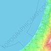 Topografische Karte Territorios Palestinos, Höhe, Relief