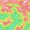 Topografische Karte Paularo, Höhe, Relief