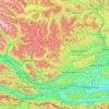 Topografische Karte Gurktaler Alpen, Höhe, Relief