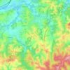 Topografische Karte Fleuve Uhabia, Höhe, Relief
