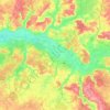 Topografische Karte 72800, Höhe, Relief