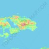Topografische Karte Isla de Waigeo, Höhe, Relief