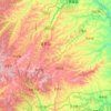Topografische Karte 宜君县, Höhe, Relief