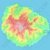 Topografische Karte La Gomera, Höhe, Relief