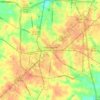Topografische Karte Thomasville, Höhe, Relief