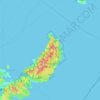 Topografische Karte Kunigami, Höhe, Relief
