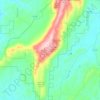 Topografische Karte Cheaha Wilderness, Höhe, Relief