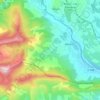 Topografische Karte Ribiers, Höhe, Relief