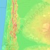 Topografische Karte Biscarrosse, Höhe, Relief