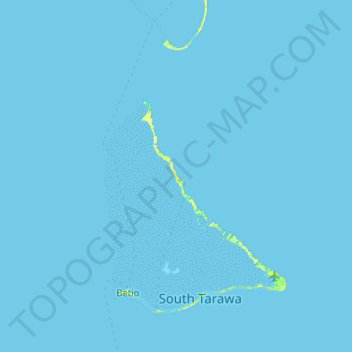 Topografische Karte North Tarawa, Höhe, Relief