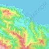Topografische Karte Castro-Urdiales, Höhe, Relief