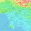 Topografische Karte Los Ángeles, Höhe, Relief