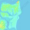 Topografische Karte Gamboa, Höhe, Relief