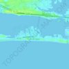 Topografische Karte Atlantic Beach, Höhe, Relief