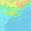 Topografische Karte Quảng Ninh Province, Höhe, Relief