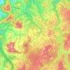 Topografische Karte Shady Spring, Höhe, Relief