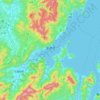 Topografische Karte Miyazu, Höhe, Relief