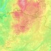 Topografische Karte Alūksnes novads, Höhe, Relief