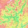 Topografische Karte 攀枝花市, Höhe, Relief