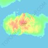 Topografische Karte Cornwall Island, Höhe, Relief