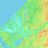 Topografische Karte Ādažu novads, Höhe, Relief
