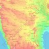 Topografische Karte Krishna River, Höhe, Relief