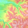 Topografische Karte Salmon-Huckleberry Wilderness, Höhe, Relief