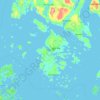 Topografische Karte Deer Isle, Höhe, Relief