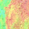 Topografische Karte Shan-Staat, Höhe, Relief