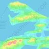Topografische Karte Таманский залив, Höhe, Relief