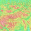 Topografische Karte Niedere Tauern, Höhe, Relief