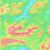 Topografische Karte Wetterstein, Höhe, Relief