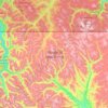 Topografische Karte Pasayten Wilderness, Höhe, Relief