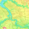 Topografische Karte Communauté d'agglomération Grand Paris Sud Seine Essonne Sénart, Höhe, Relief
