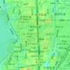 Topografische Karte 湖滨街道, Höhe, Relief